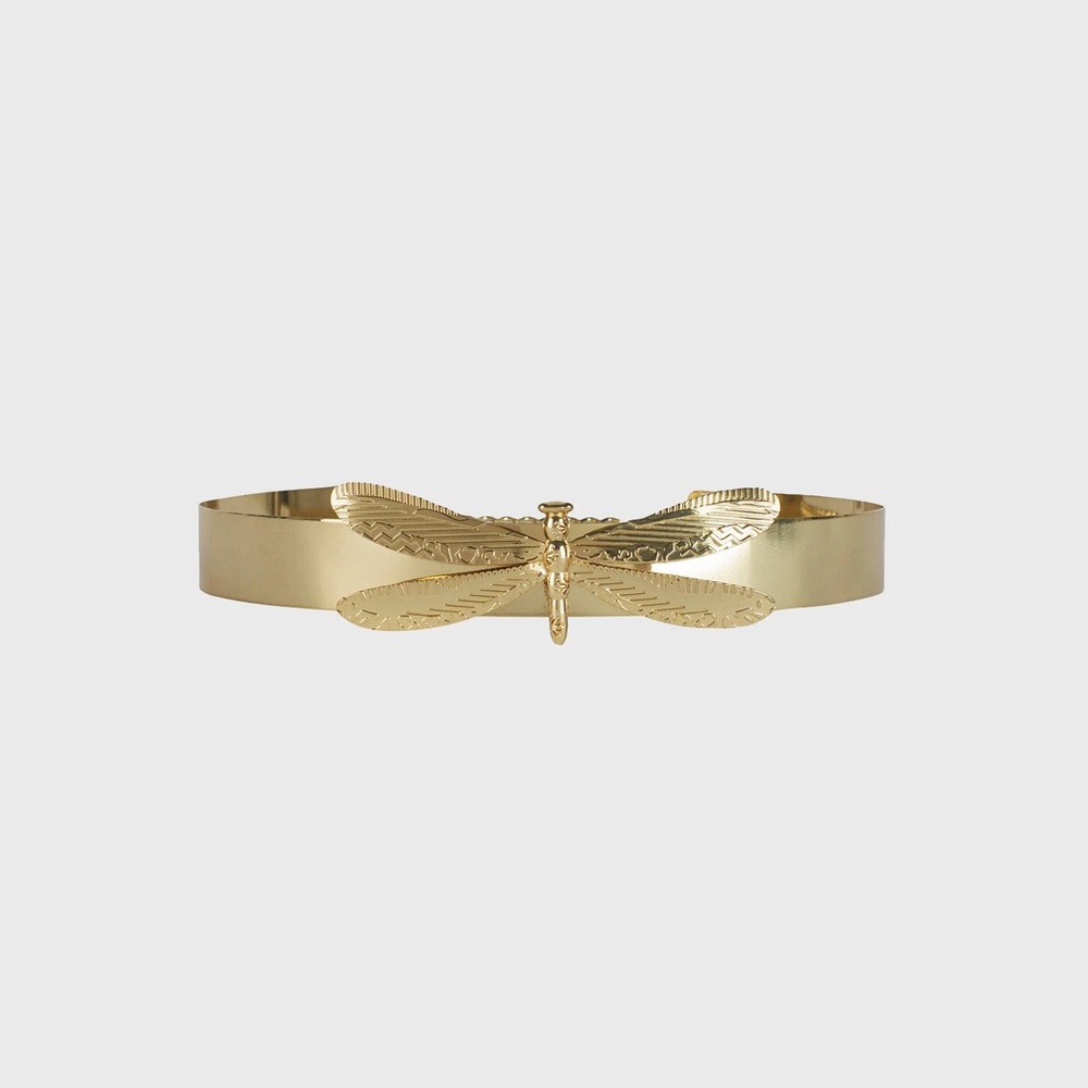 Anne Fontaine Firefly Metal Belt in Gold
